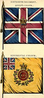 16th Foot colours