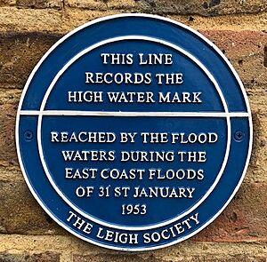 1953 Flood Blue Plaque