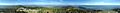 2019-09-22 09 51 30 360-degree stitched panorama from the top of the Veterans War Memorial Tower on the summit of Mount Greylock in Adams, Berkshire County, Massachusetts