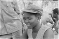 ASC Leiden - Coutinho Collection - 2 17 - PAIGC soldiers in Guinea-Bissau - Woman PAIGC soldier playing cards - 1973