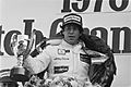 Andretti celebrating at 1978 Dutch Grand Prix