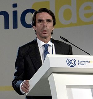 Aznar in Economic Ideas Forum, Madrid, Spain