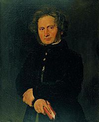Bernhard Severin Ingemann painted by Christian Albrecht Jensen in 1844