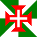Bandeira da Ordem de Cristo, usada na descoberta da América (1492)
