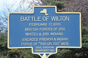 Battle of Wilton marker
