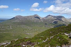 Benlettery, Bengower & Benbreen from Derryclare