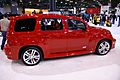 Bright Red Car On Display At New York International Auto Show