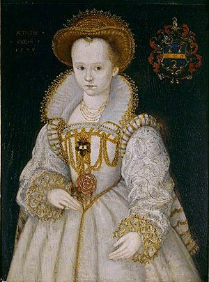 British (English) School - Chrysogona Baker (1572-1573–1616), Lady Dacre, as a Child of Six - 719405 - National Trust
