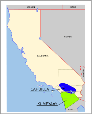 Cahuilla kumeyaay map