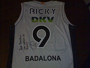 Camiseta autografata de Ricky Rubio (2009)
