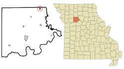 Location of Hale, Missouri