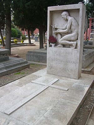 Cementiri de Sarrià - tomba de Carles Riba i Clementina Arderiu