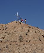 Chimayo pilgrimage hilltop cross