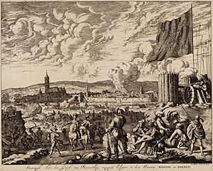 De vergeefse belegering van Steenwijk door Graaf van Rennenberg (Lalaing) in 1580-81 (Jan Luyken).jpg
