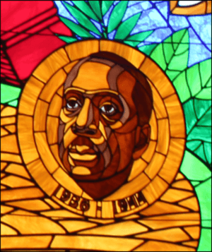 Dean Howard W Thurman - Howard University - detail from stained glass window