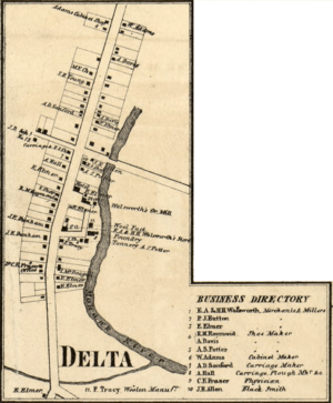 Delta Oneida NY Gillette 1858