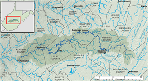 Elk River WV map