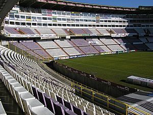 Estadio José Zorrilla desde Preferencia A