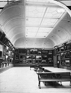 Exhibition room, Art Gallery, Montreal, QC, 1879