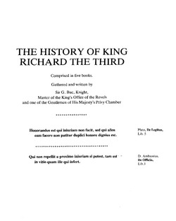 George Buck's History of Richard III