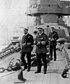 George V and Admiral Callaghan onboard HMS Iron Duke