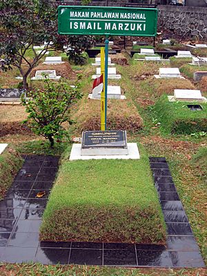 Grave of Ismail Marzuki, Karet Bivak Cemetery