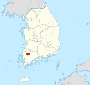 Gwangju-gwangyeoksi in South Korea.svg