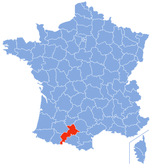Location of Haute-Garonne in France