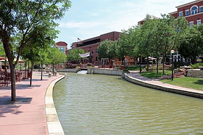 The Historic Arkansas Riverwalk in downtown in Pueblo, Colorado