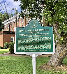 Ida B. Wells-Barnett marker H.S