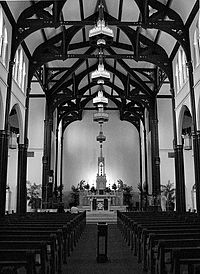 Interior 1847 St Mary Cathedral Basilica, Galveston