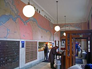 Interior of US Post Office, Beacon, NY