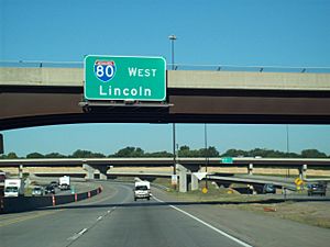 Interstate 80 signage Nebraska