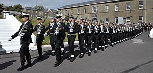 Irish Navy recruits
