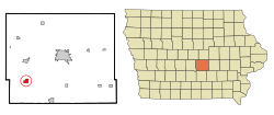 Location of Prairie City, Iowa