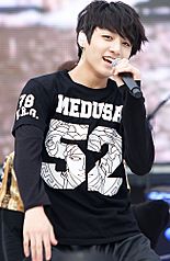 Jeon Jung-kook performing on July 27, 2013