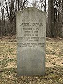 Gravesite of Justice Gabriel Duvall in Glenn Dale, Maryland