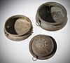 Two bronze bowls and wine strainer from the Langstone Hoard