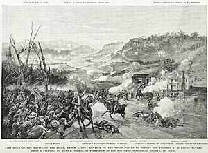 Last hour of the Battle of Pea Ridge