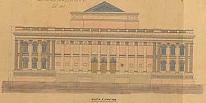 Leeds town hall first drawing
