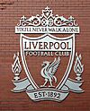 Liverpool FC crest on Walton Breck Road
