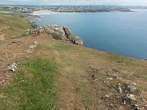 Looking back towards Polzeath