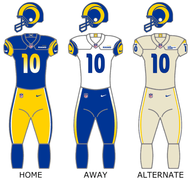 Los Angeles Rams Uniforms 2022-Present