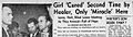 MacFarlane, Charles. 1947, Nov 6. girl 'Cured' Second Time By Healer, Only 'Miracle' Here. Vancouver Sun