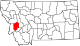 State map highlighting Granite County