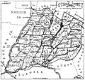 Map of Otsego County NY Bacon's History 1902