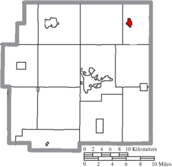 Location of Sycamore in Wyandot County