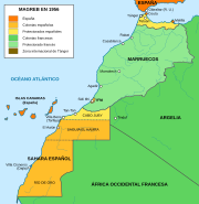 Mapa del Magreb (1956)