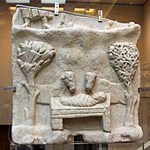 Marble slap with relief representation of the Nativity. Later 4th-early 5th c. (8383338579)