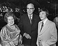Max Euwe, wife and Karpov 1976